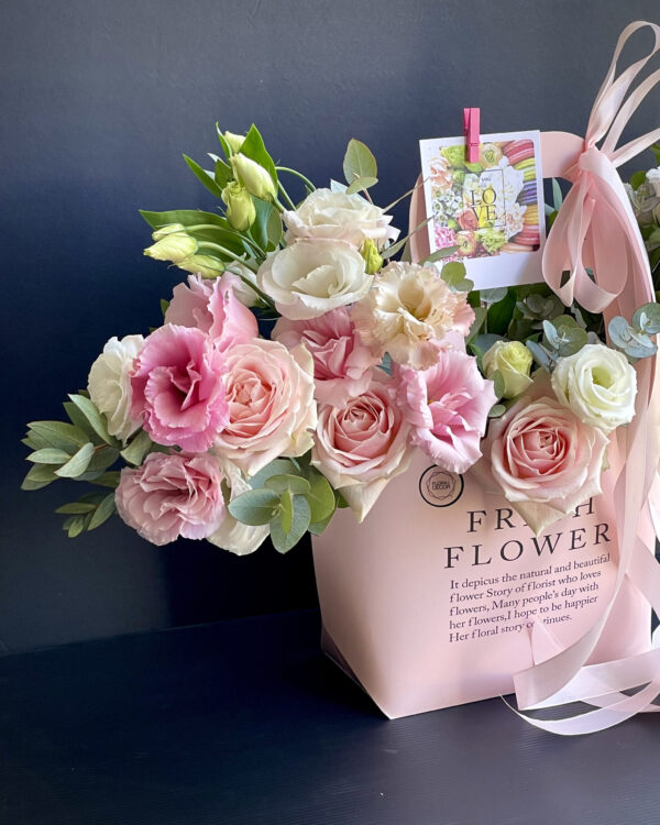 Bouquet in a Pink Handbag - Image 2
