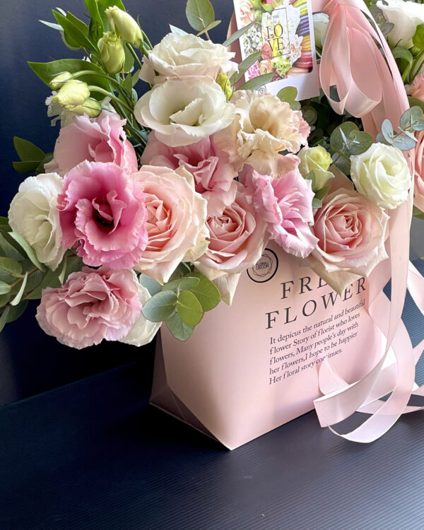 Bouquet in a Pink Handbag - Image 3