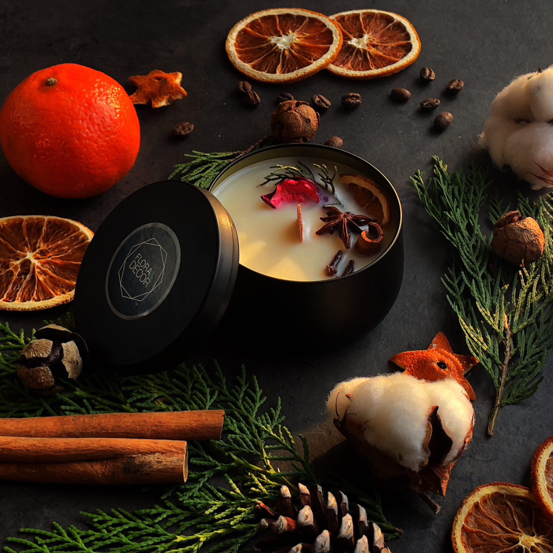 Winter Evening Candle